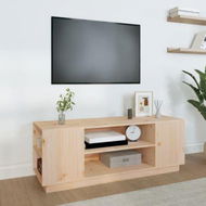 Detailed information about the product TV Cabinet 110x35x40.5 Cm Solid Wood Pine.