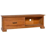 Detailed information about the product TV Cabinet 112x30x37 Cm Solid Teak Wood