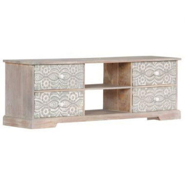 TV Cabinet 120x30x40 Cm Solid Acacia Wood