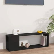 Detailed information about the product TV Cabinet Black 100x24x32 cm Engineered Wood