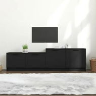 Detailed information about the product TV Cabinet Black 158.5x36x45 cm Engineered Wood