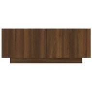 Detailed information about the product TV Cabinet Brown Oak 100x35x40 Cm Engineered Wood