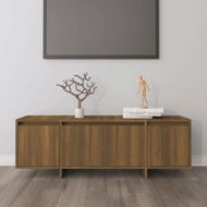 Detailed information about the product TV Cabinet Brown Oak 120x30x40.5 Cm Engineered Wood.