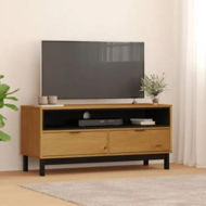 Detailed information about the product TV Cabinet FLAM 110x40x50 cm Solid Wood Pine