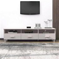 Detailed information about the product TV Cabinet HAMAR White 158x40x40 cm Solid Wood Pine