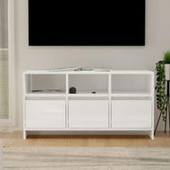 Detailed information about the product TV Cabinet High Gloss White 102x37.5x52.5 Cm Engineered Wood.