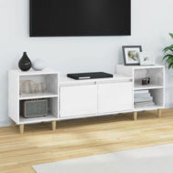 Detailed information about the product TV Cabinet High Gloss White 160x35x55 Cm Engineered Wood
