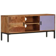 Detailed information about the product TV Cabinet Honey Brown and Grey 110x30x50 cm Solid Wood Acacia