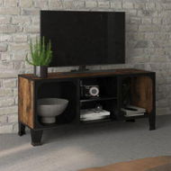 Detailed information about the product TV Cabinet Rustic Brown 105x36x47 Cm Metal And MDF