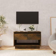 Detailed information about the product TV Cabinet Smoked Oak 70x41x44 Cm Engineered Wood