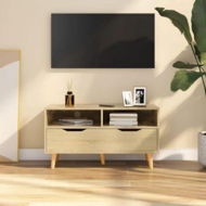 Detailed information about the product TV Cabinet Sonoma Oak 90x40x48.5 Cm Engineered Wood.