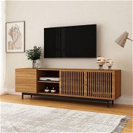 Detailed information about the product TV Cabinet Stand Unit 180cm Console Table Entertainment Bench Center Storage Shelf Wooden Modern Walnut Drawers Shelves Doors