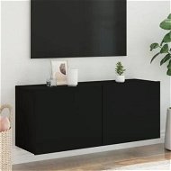 Detailed information about the product TV Cabinet Wall-mounted Black 100x30x41 cm