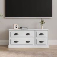 Detailed information about the product TV Cabinet White 100x35.5x45 Cm Engineered Wood.