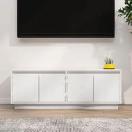 Detailed information about the product TV Cabinet White 110x34x40 cm Solid Wood Pine