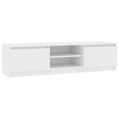 TV Cabinet White 140x40x35.5 Cm Chipboard.