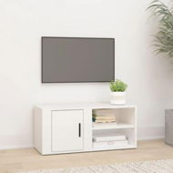 Detailed information about the product TV Cabinet White 80x31.5x36 Cm Engineered Wood.