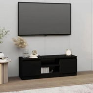 Detailed information about the product TV Cabinet with Door Black 102x30x36 cm