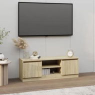 Detailed information about the product TV Cabinet with Door Sonoma Oak 102x30x36 cm