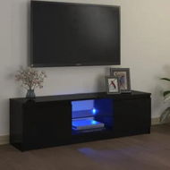 Detailed information about the product TV Cabinet with LED Lights Black 120x30x35.5 cm