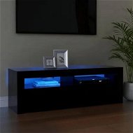 Detailed information about the product TV Cabinet with LED Lights Black 120x35x40 cm