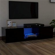 Detailed information about the product TV Cabinet With LED Lights Black 140x40x35.5 Cm.