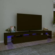 Detailed information about the product TV Cabinet with LED Lights Black 230x36.5x40 cm