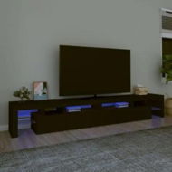 Detailed information about the product TV Cabinet with LED Lights Black 260x36.5x40 cm