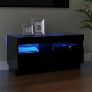 Detailed information about the product TV Cabinet with LED Lights Black 80x35x40 cm