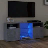 Detailed information about the product TV Cabinet with LED Lights Concrete Grey 120x30x50 cm