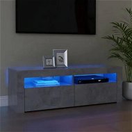 Detailed information about the product TV Cabinet with LED Lights Concrete Grey 120x35x40 cm