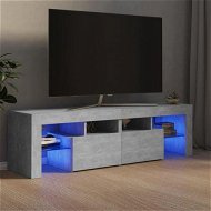 Detailed information about the product TV Cabinet with LED Lights Concrete Grey 140x36.5x40 cm