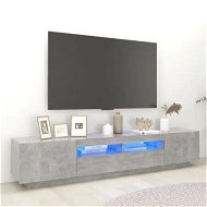 Detailed information about the product TV Cabinet with LED Lights Concrete Grey 200x35x40 cm