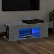 Detailed information about the product TV Cabinet with LED Lights Concrete Grey 90x39x30 cm
