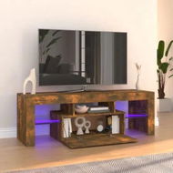 Detailed information about the product TV Cabinet with LED Lights Smoked Oak 120x35x40 cm