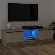 Detailed information about the product TV Cabinet with LED Lights Sonoma Oak 120x30x35.5 cm