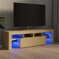 Detailed information about the product TV Cabinet with LED Lights Sonoma Oak 140x36.5x40 cm