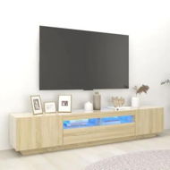 Detailed information about the product TV Cabinet with LED Lights Sonoma Oak 200x35x40 cm
