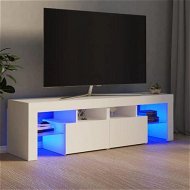 Detailed information about the product TV Cabinet With LED Lights White 140x36.5x40 Cm.
