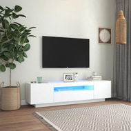 Detailed information about the product TV Cabinet With LED Lights White 160x35x40 Cm