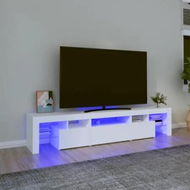 Detailed information about the product TV Cabinet with LED Lights White 200x36.5x40 cm