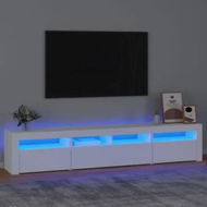 Detailed information about the product TV Cabinet with LED Lights White 210x35x40 cm