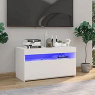 Detailed information about the product TV Cabinet with LED Lights White 75x35x40 cm