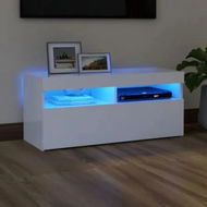 Detailed information about the product TV Cabinet with LED Lights White 90x35x40 cm