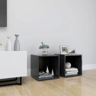 Detailed information about the product TV Cabinets 2 Pcs Grey 37x35x37 Cm Engineered Wood