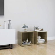 Detailed information about the product TV Cabinets 2 Pcs Sonoma Oak 37x35x37 Cm Engineered Wood