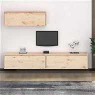 Detailed information about the product TV Cabinets 3 pcs Solid Wood Pine