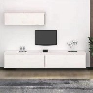 Detailed information about the product TV Cabinets 3 pcs White Solid Wood Pine