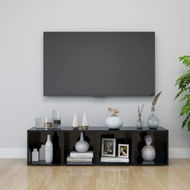 Detailed information about the product TV Cabinets 4 Pcs High Gloss Black 37x35x37 Cm Engineered Wood