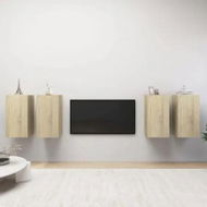 Detailed information about the product TV Cabinets 4 pcs Sonoma Oak 30.5x30x60 cm Engineered Wood